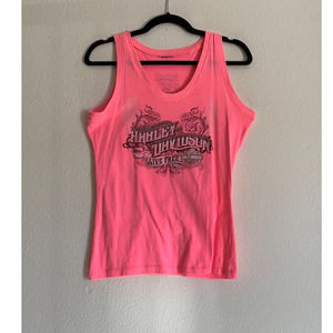 {Harley Davidson} Hot Pink Tank